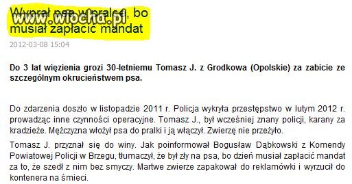 Podłość ludzka nie zna granic.