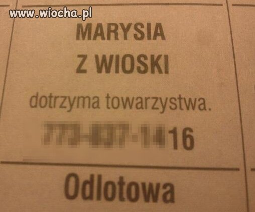 Wiocha jest wszędzie...