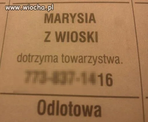 Wiocha jest wszędzie...