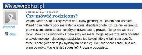 Mówić rodzicom?