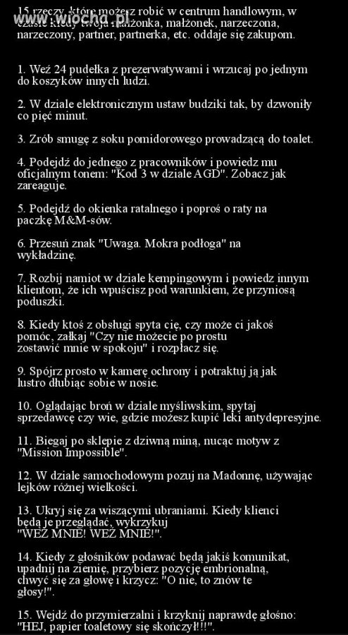 Co robić