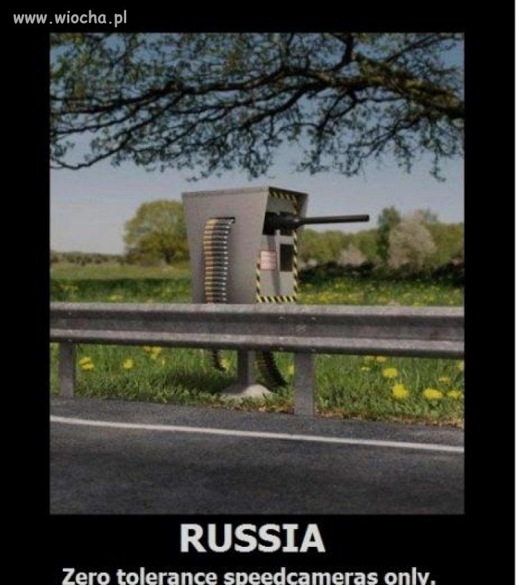 Fotoradar w Rosji.