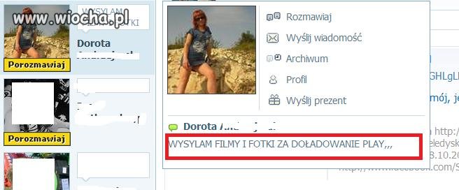 Zachowała się jak ....