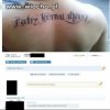 A ja mam napisane "Mój syn jest idiotą"