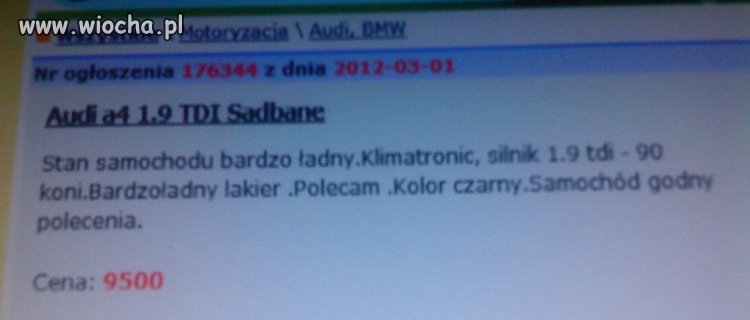 ''Sadbane audi''