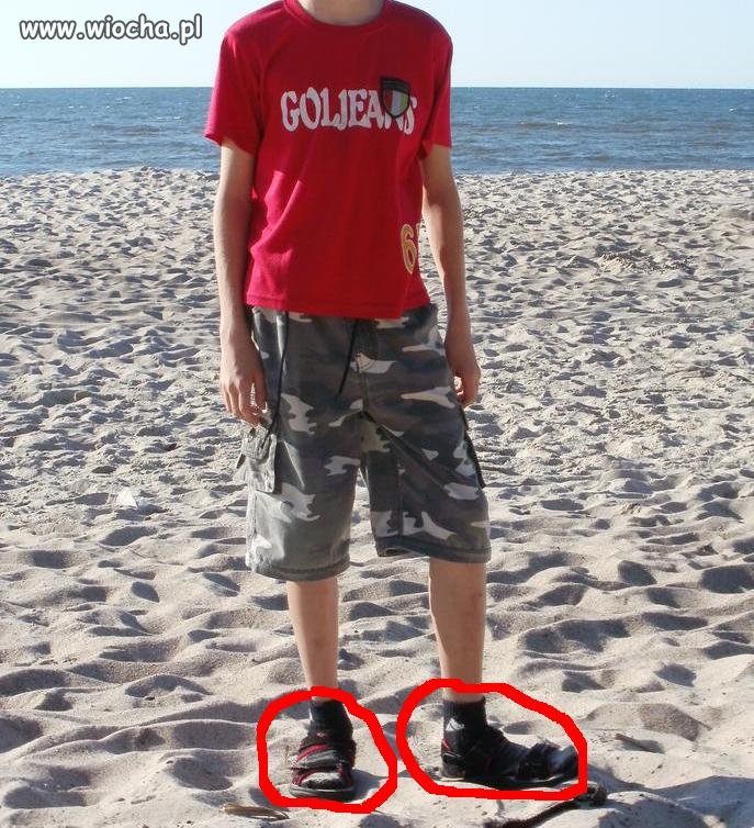 Sandały i skarpety