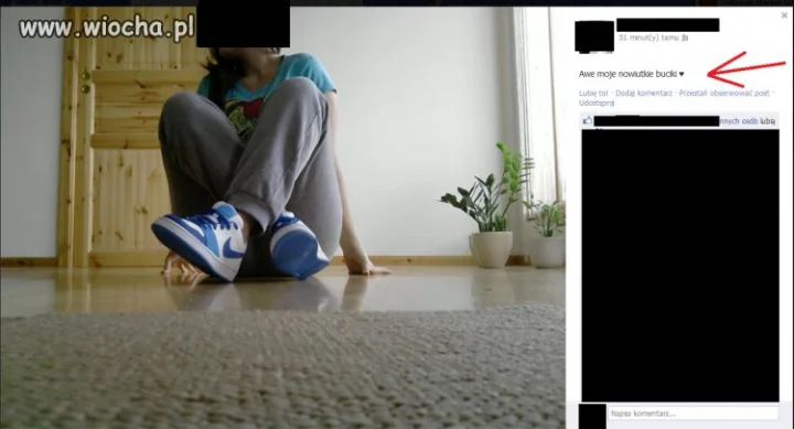 'Awe moje nowiutkie buciki 