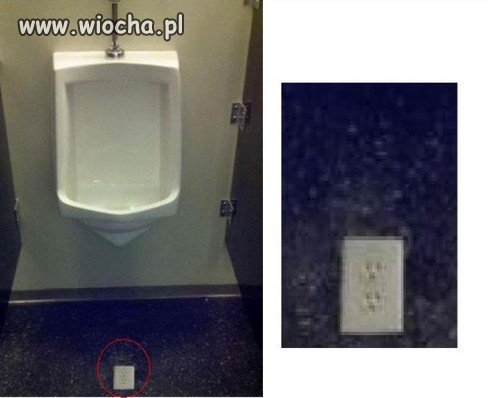 Idiotycznie umieszczone gniazdko.