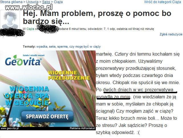 Wypadła ze mnie...
