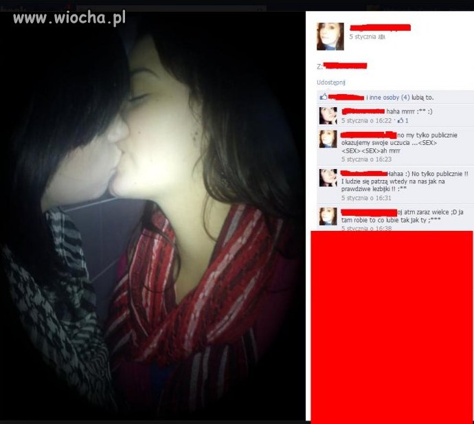 Taki tam buziaczek z koleżanką.