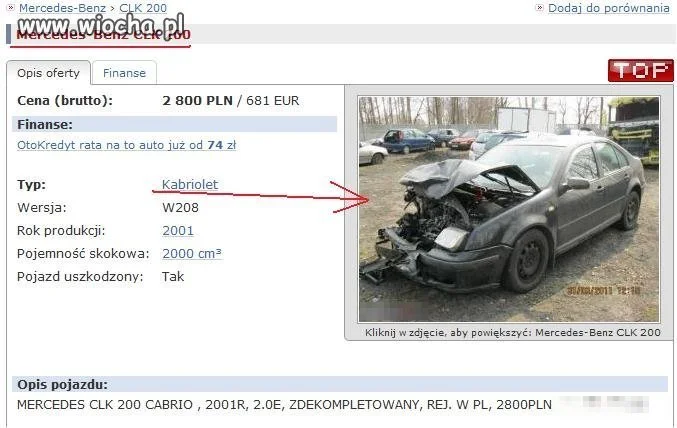 Gość nawet nie wie co sprzedaje...