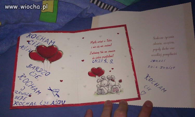 Moja siostra dostała kartki od wielbiciela