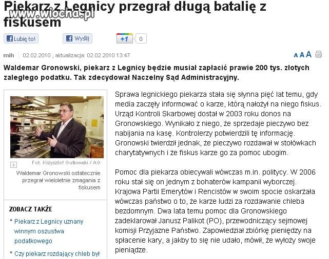 Stara sprawa ale warto przypomnieć.