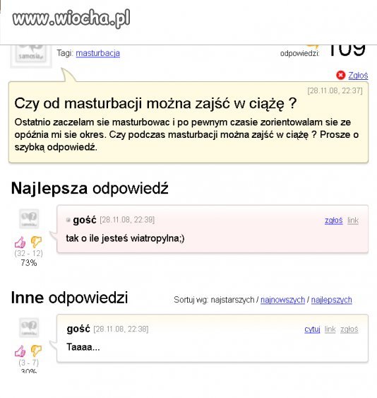 Oto przykład kobiety wiatropylnej 