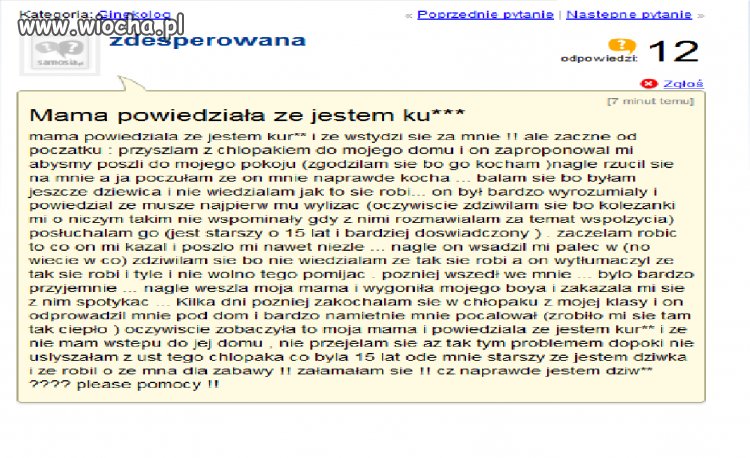 Problemy dzisiejszych nastolatek...