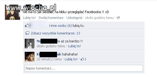 "nie ma to jak siedzieć na kiblu..."