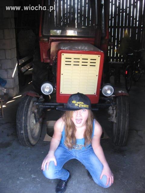 Lans na traktor tatusia 