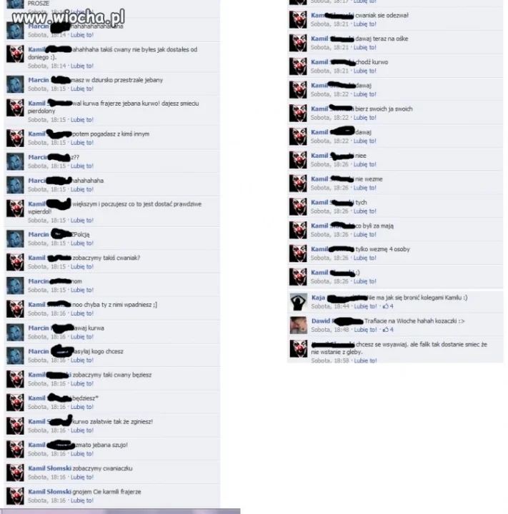 Groźby dzieci 