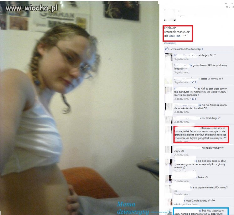 Gimnazjalistka w ciąży..