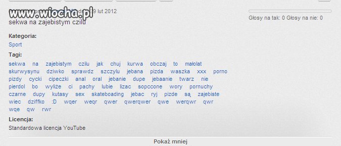 Tagi do filmiku...