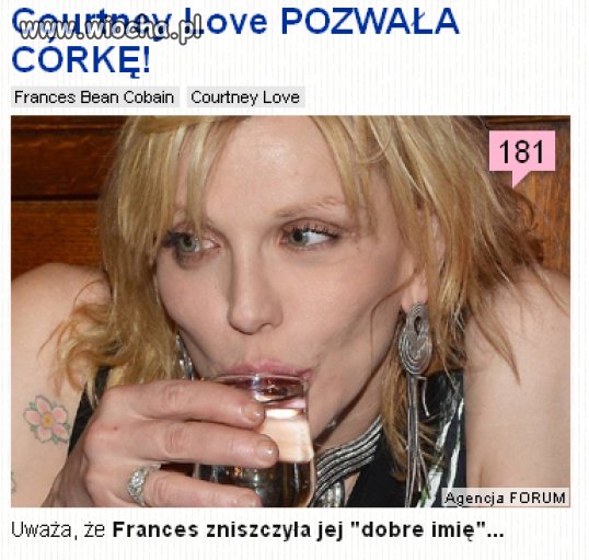 Pozwała córkę za naruszenie dóbr osobistych!