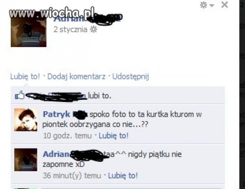 Nasz kolega Patryk ma fajną ortografię 