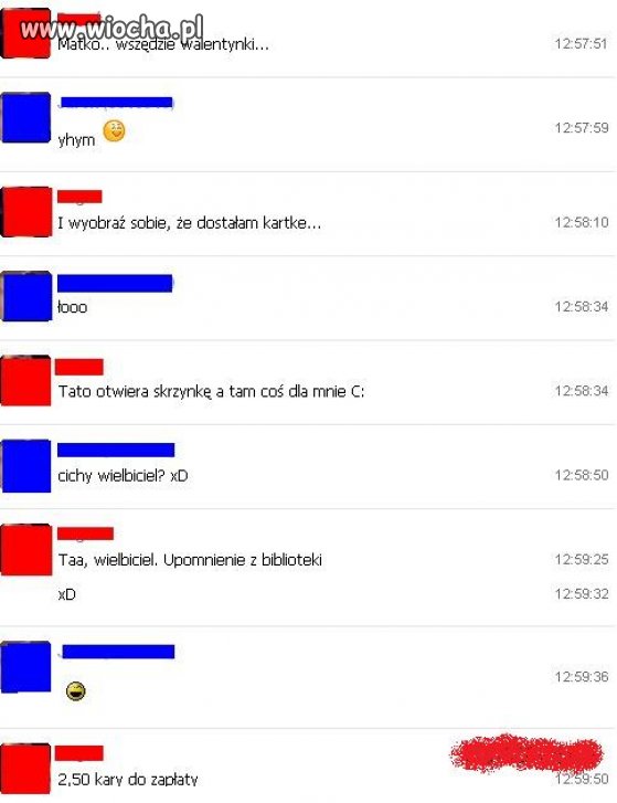 Dostałem kartkę na walentynki!