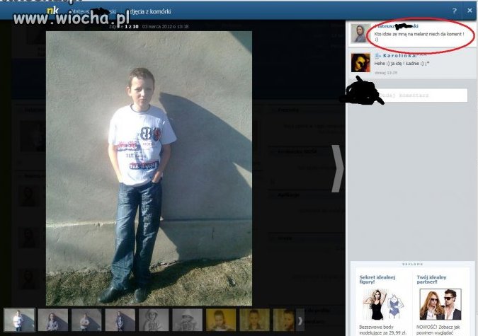 Dziesięciolatek chce iść na melanż...