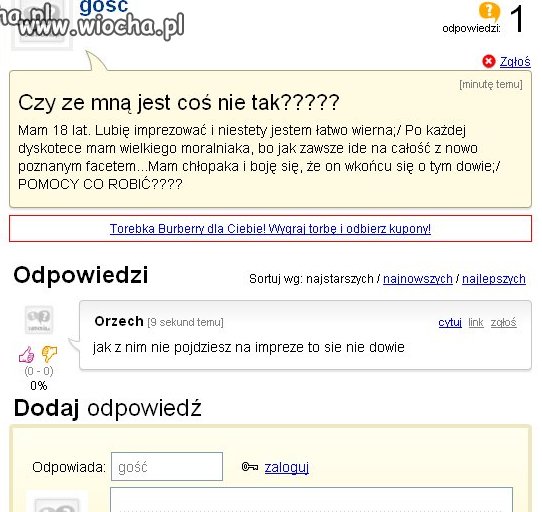 Dzisiejsze dziewczyny i ich problemy życiowe...