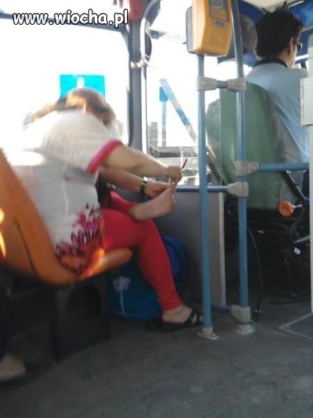Takie tam w autobusie...