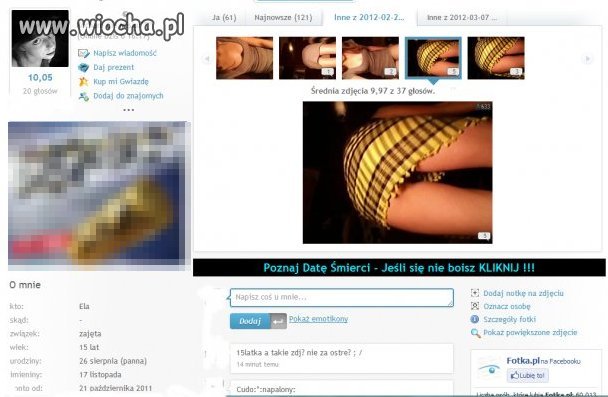 Jak widać rodzice jej pozwalają jej na takie coś
