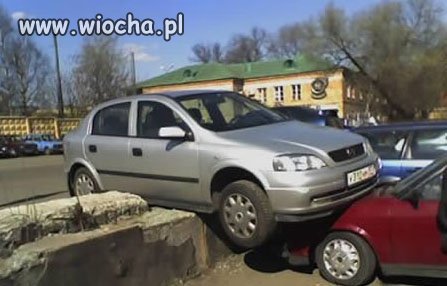 Nie złe parkowanie...