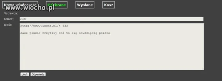 "Proszenie o plusa"
