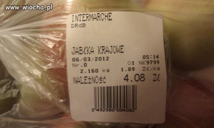 Ja myślałem że jabłka są z drzewa 