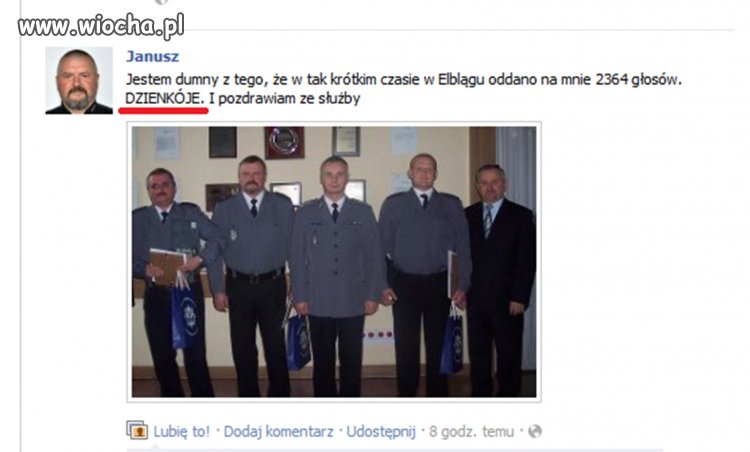 Myślałem że w policji trzeba mieć chociaż maturę!