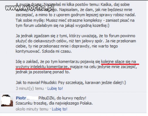 Wzbił się na wyżyny intelektualne...