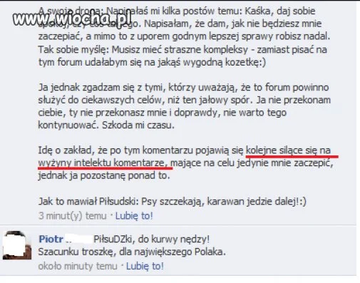 Wzbił się na wyżyny intelektualne...