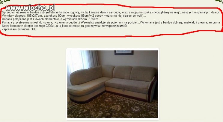 Sprzedam kanapę