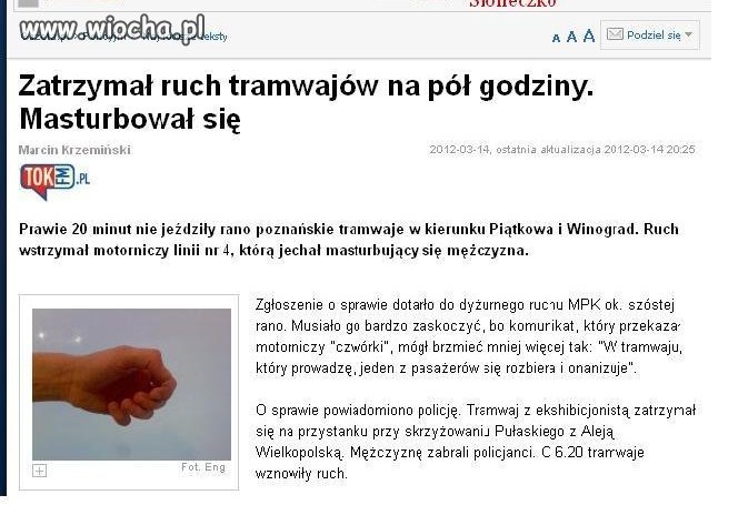 Żona pewnie mu nie dała 