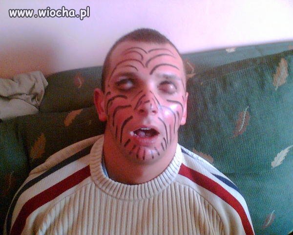 Człowiek giepard