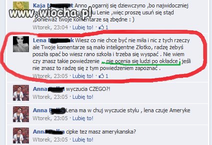 "twoje komentarze sa mało inteligentne"