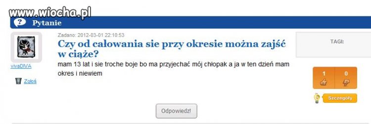 13letnie dziecko zachodzi w ciążę od całowania