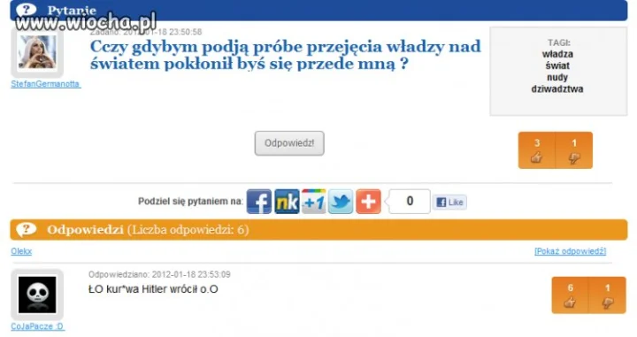 Głupie pytanie 