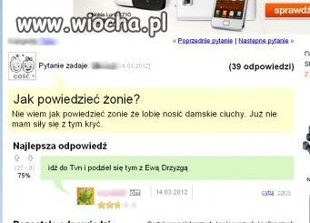 Nie wiem czy to żart czy poważny problem