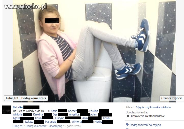 Sesja w WC nikogo nie dziwi na dzień dzisiejszy,