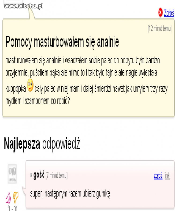 Pomocy masturbowałem się analnie...