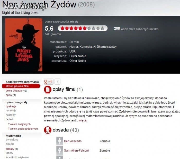 Noc żywych Żydów lol