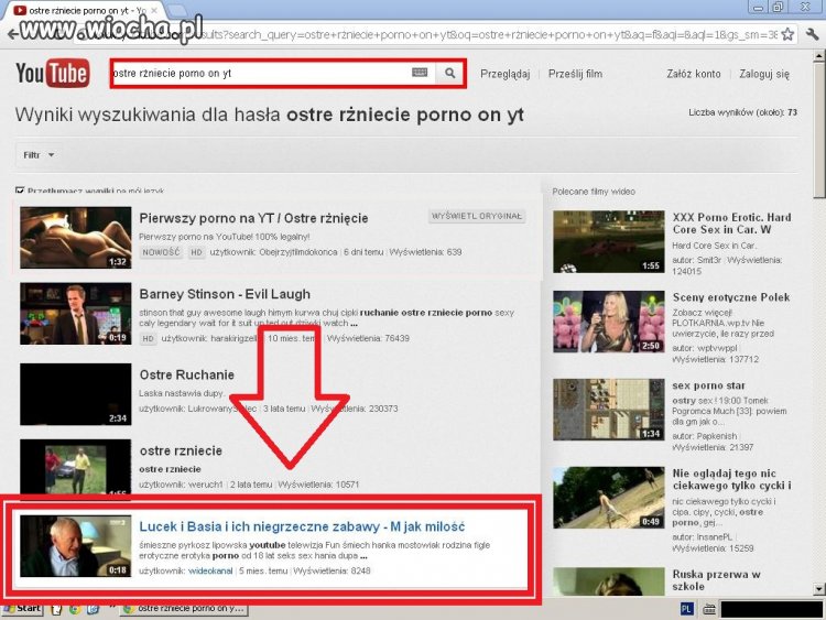 Ostre PORNO na YT!!!