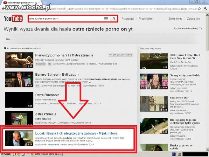 Ostre PORNO na YT!!!