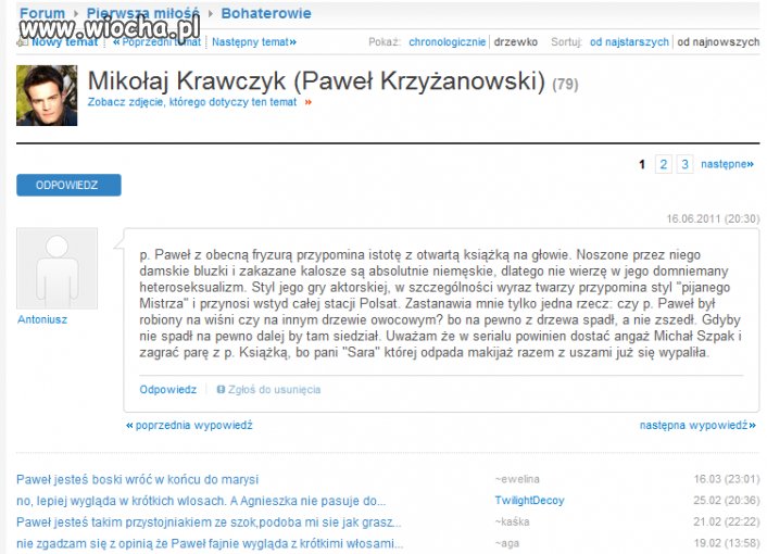 Forum Pierwszej miłości